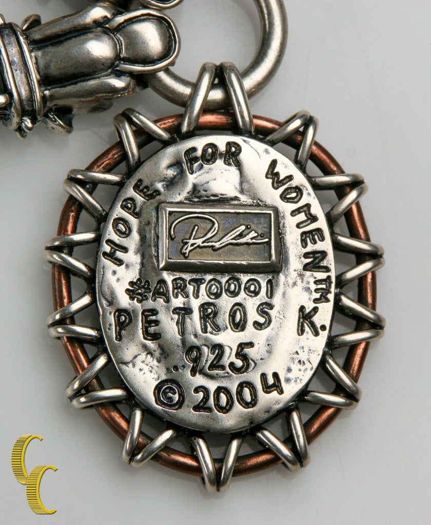 Petros K. 2004 "Hope For Women" Sterling Silver .925 Designer Toggle Chain 24"