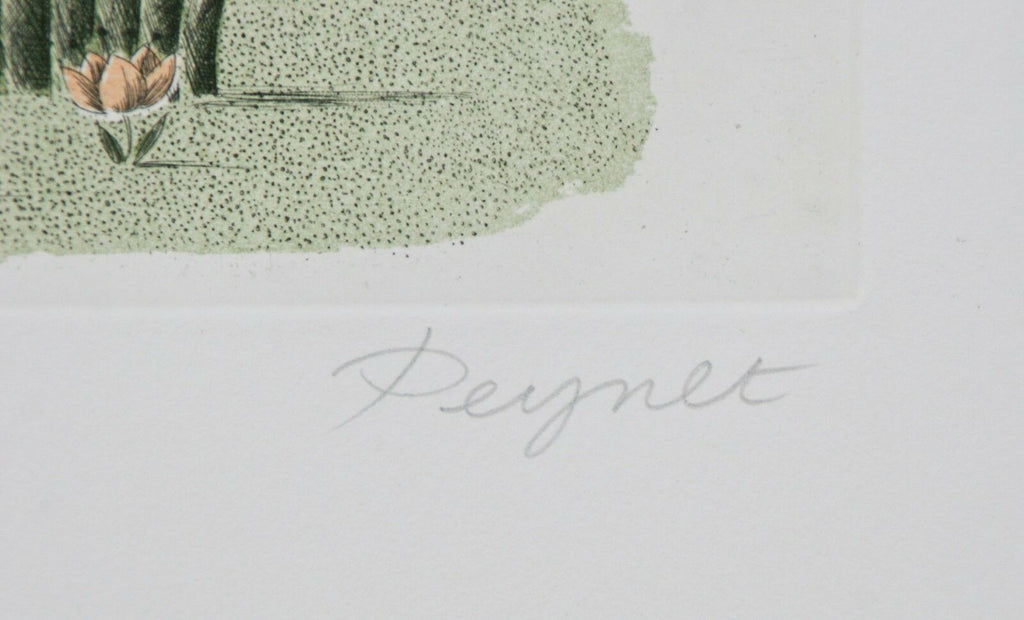 "Le Sagittaire" by Raymond Peynet Signed Ltd Edition #101/120 Etching 29 1/2x22