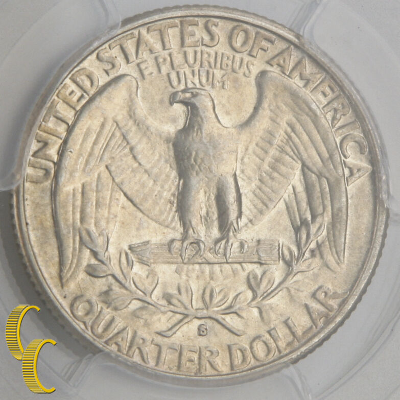 1932-S 25¢ Washington Quarter Graded by PCGS as Genuine Cleaning - AU Details