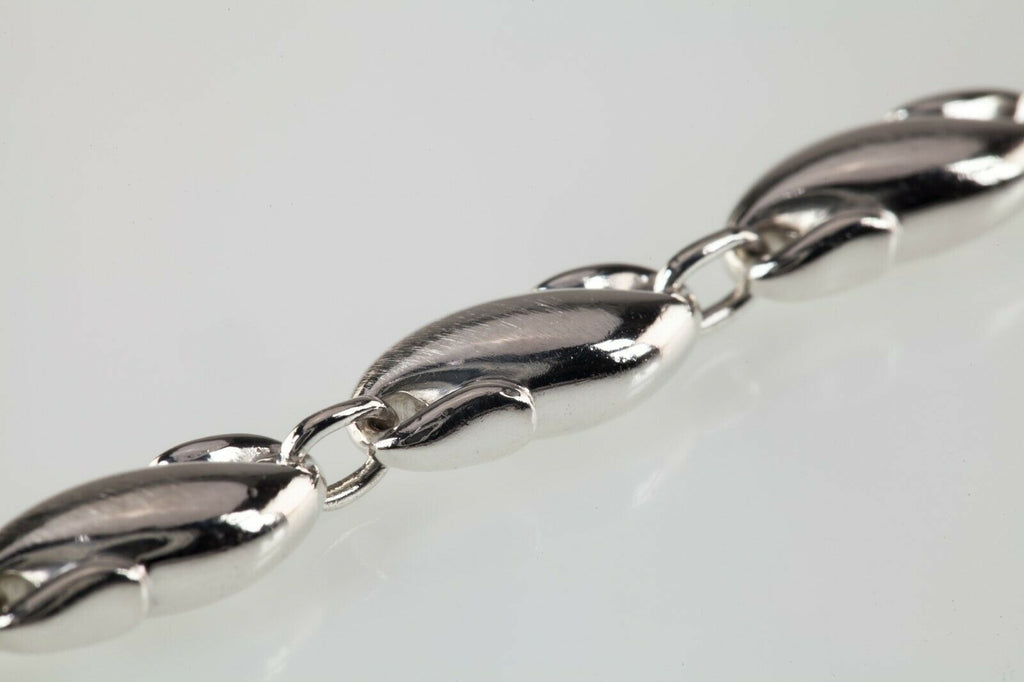 Tiffany & Co. Sterling Silver Vintage Elsa Peretti Seahorse Link Bracelet 8"