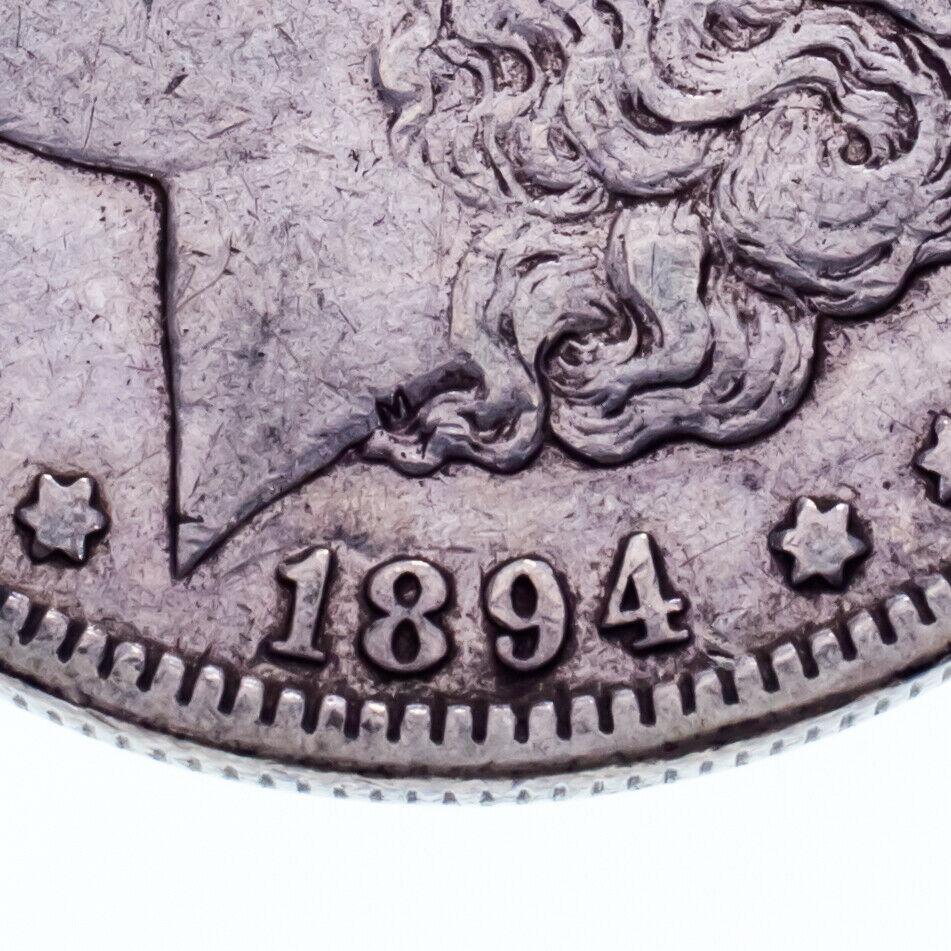 1894-O $1 Silver Morgan Dollar in XF Condition, Natural Color, Nice Detail
