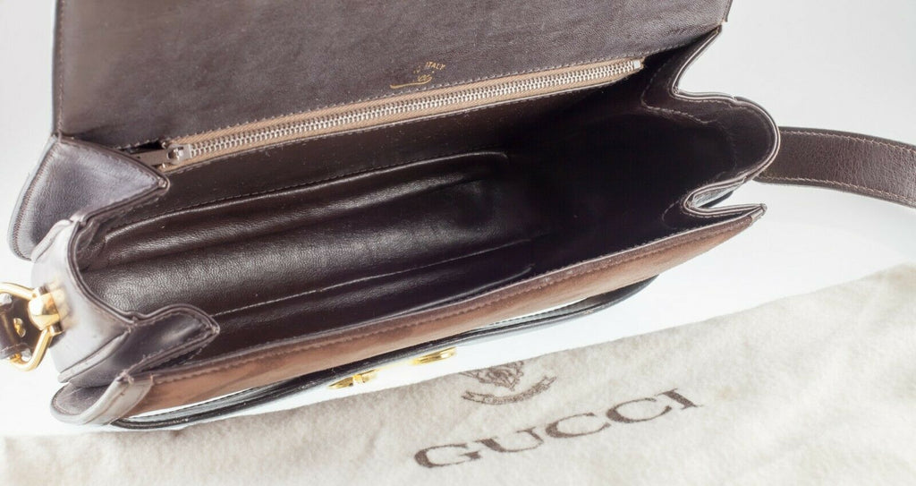 Gucci Vintage Suede Saddle Bag w/ Adjustable Strap and Cotton Pouch