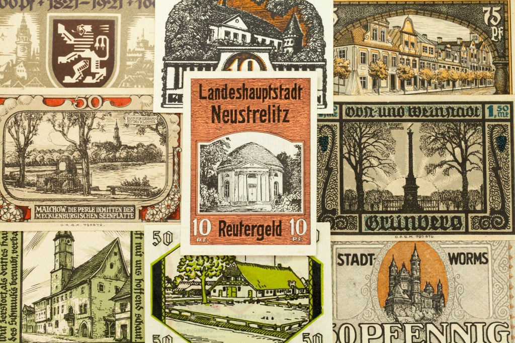 1920's Germany Notgeld (Emergency Money) 25pc - Bismarckshutte, Exin, Zorbig