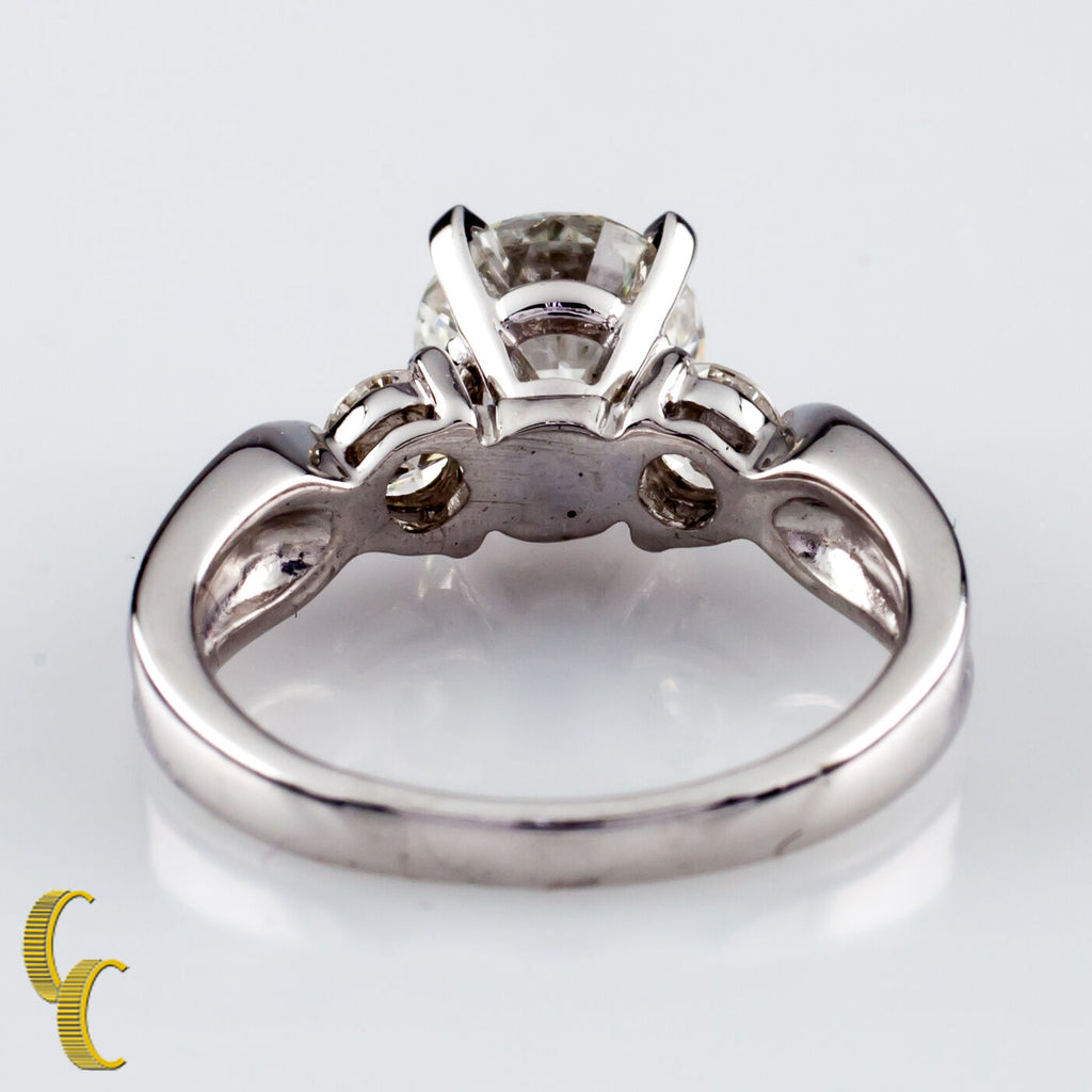 1.30 carat Round Brilliant Diamond Platinum Engagement Ring Size 5.75