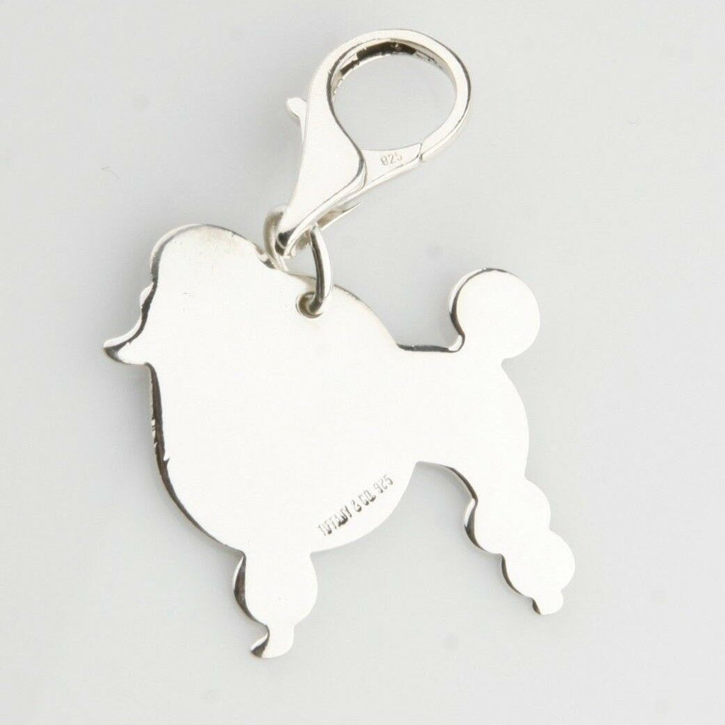 Tiffany & Co. Sterling Silver Poodle Tag Charm for Bracelet! Retired Piece!