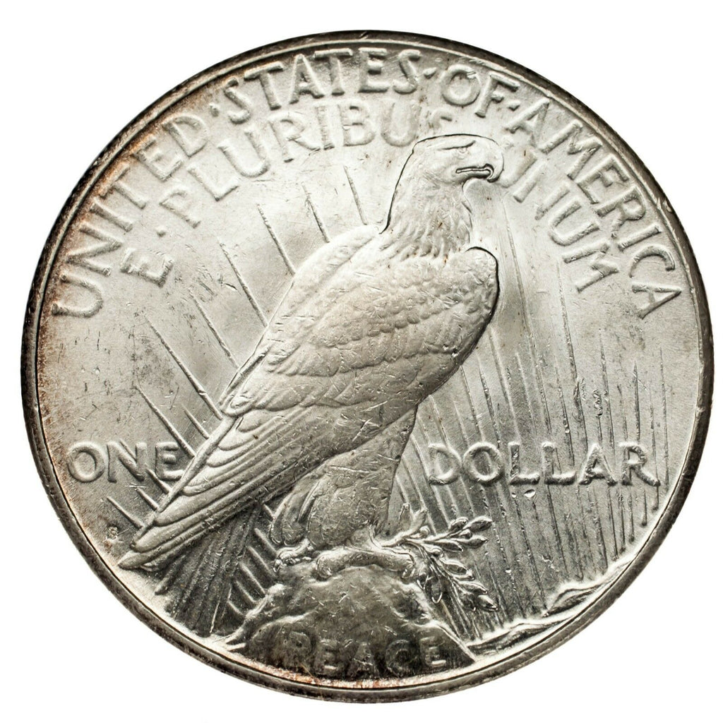 1923-S Silver Peace Dollar $1 (Choice BU Condition) Full Mint Luster!