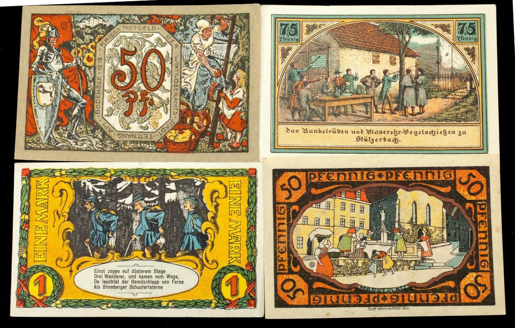 1920's Germany Notgeld Money 25pc People - Bielefeld, Lauenburg, Nurnberg