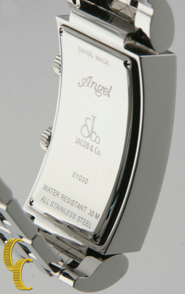 Jacob & Co. Stainless Steel & Diamond Angel Quartz Watch w/ Box & Papers