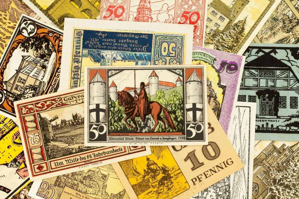 1920's Germany Notgeld (Emergency Money) 25pc - Eilenburg, Perleberg, Zarrentin