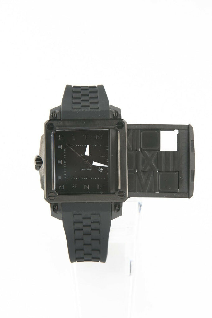 Ritmo Mundo Puzzle Automatic 25 Jewel Limited Black Women's Watch 511 w/ Box