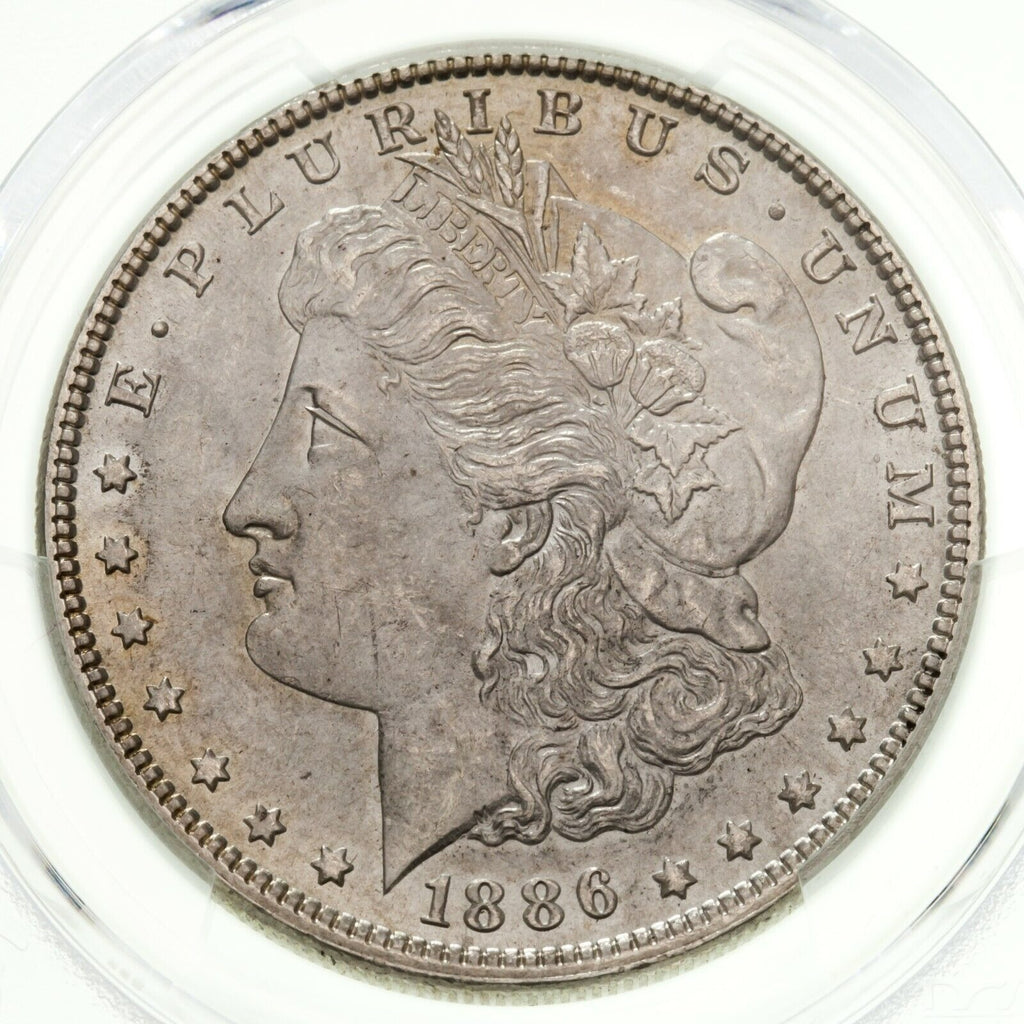 1886 $1 Silver Morgan Dollar Graded by PCGS as MS-63! Gorgeous Coin