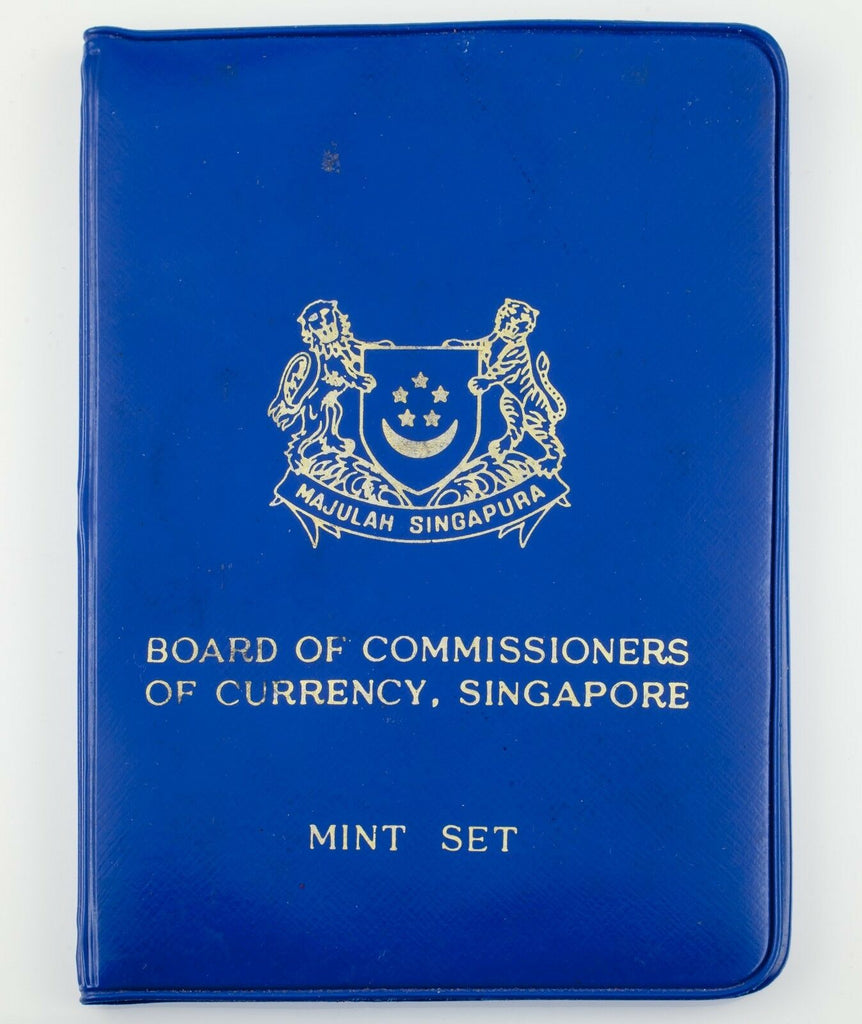 1970 Singapore Mint Set in Uncirculated Condition w/ Blue Envelope and Cards
