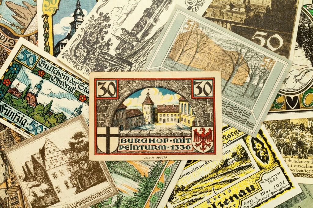 1920's Germany Notgeld (Emergency Money) 25pc - Eutin, Lichtenfels, Meinheim