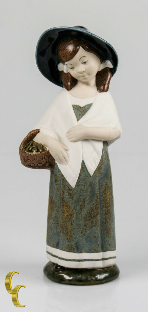 Rex Hummelwerk Valencia Girl with Basket and Hat Porcelain Figurine