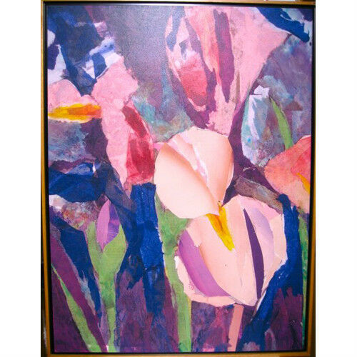 "Tulip" By Susan Soffer Cohn Framed Giclee Print on Canvas 41 1/2"x31 1/2"