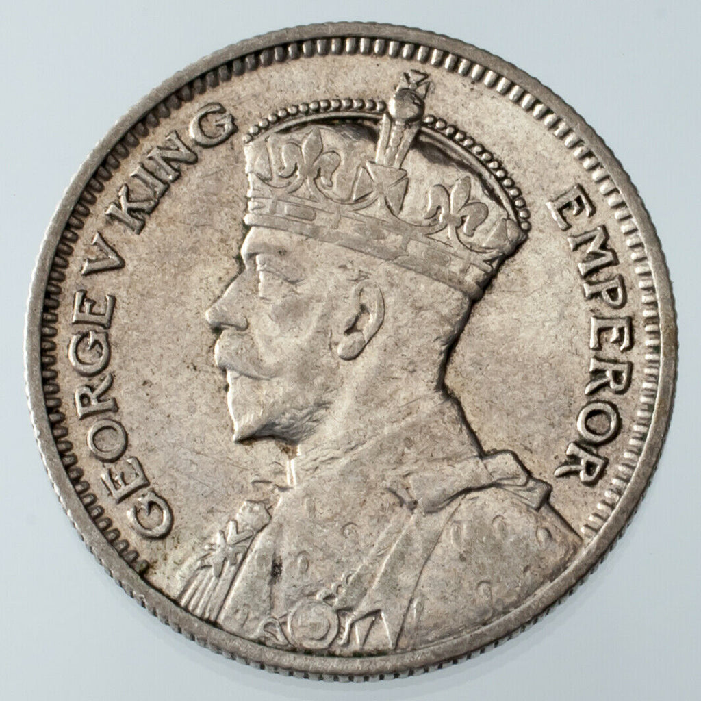 1935 New Zealand 6 Pence KM #2 XF Condition