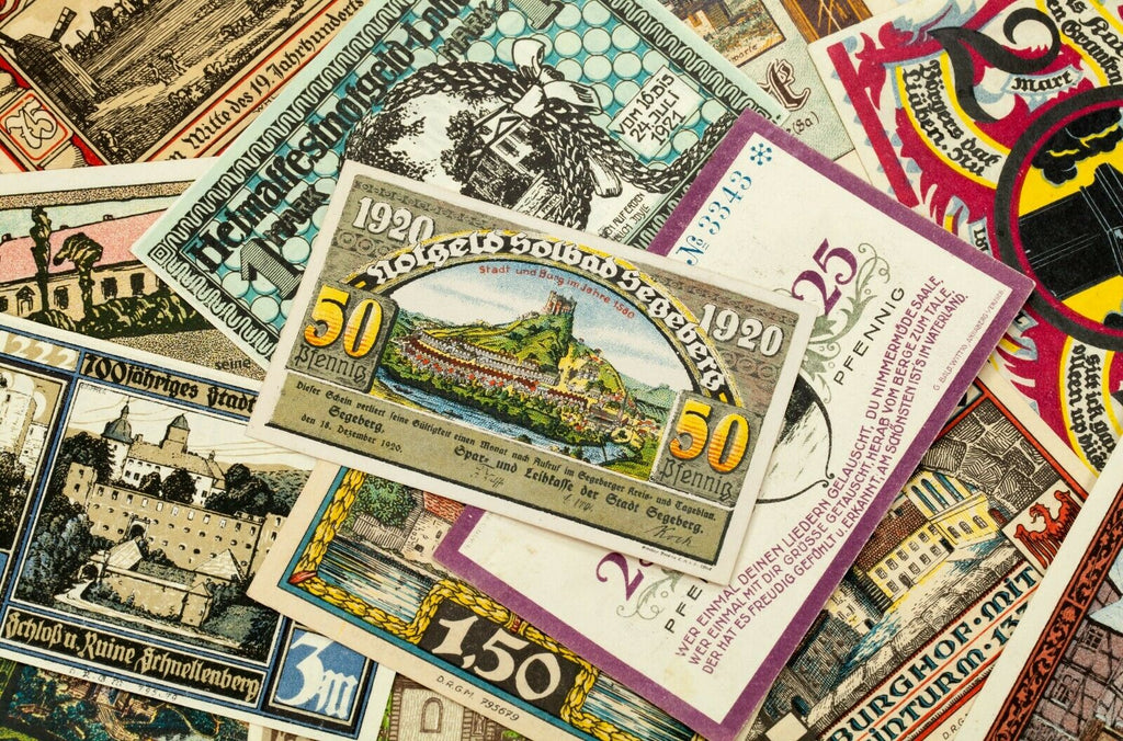 1920-1922 Germany Notgeld (Emergency Money) 25pc - Architecture Themes