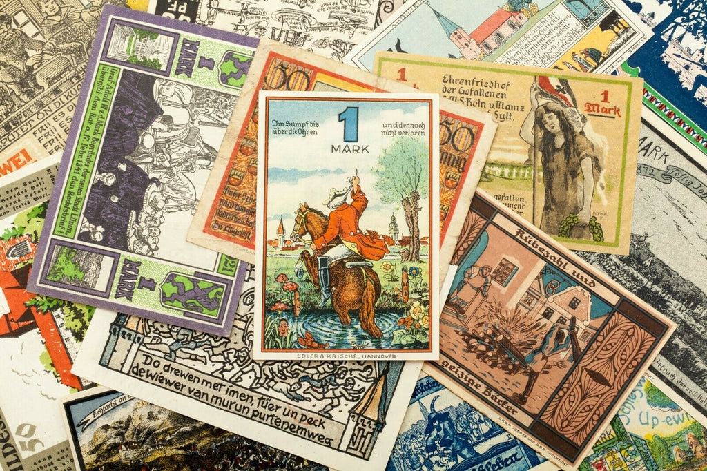 1920's Germany Notgeld Money 20pc Political - Glauchau, Luneburg, Schorndorf