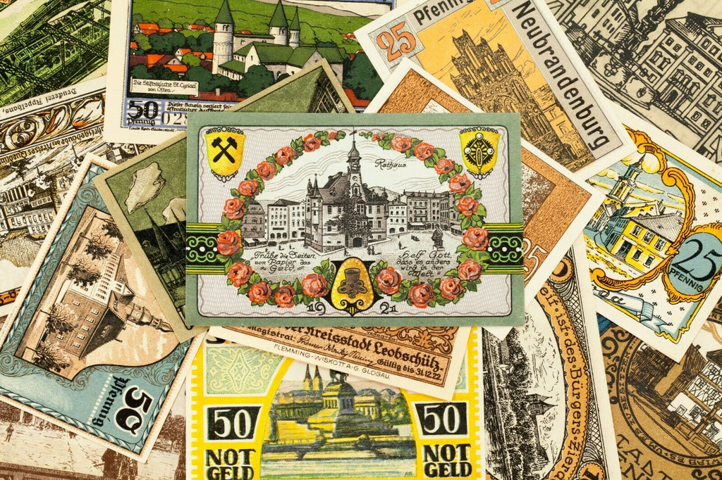 1920's Germany Notgeld (Emergency Money) 25pc - Ellrich a.H., Laage, Silberberg