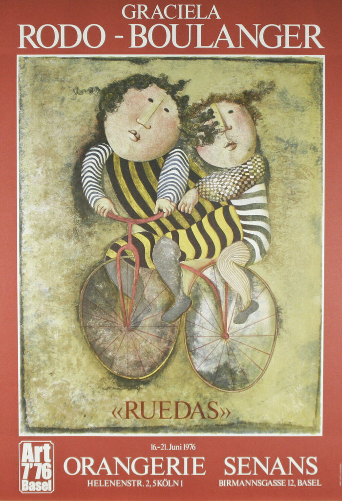 "Ruedas" by Graciela Rodo Boulanger Lithograph 34"x23 1/2"