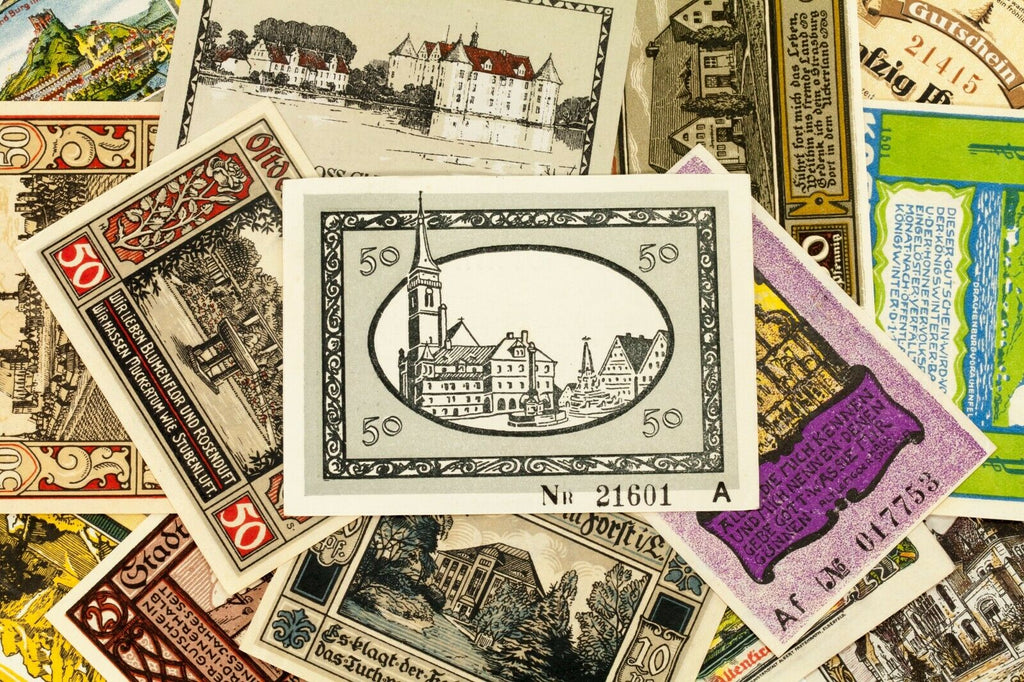 1920's Germany Notgeld (Emergency Money) 25pc - Bad Worishofen, Diepholz, Toft