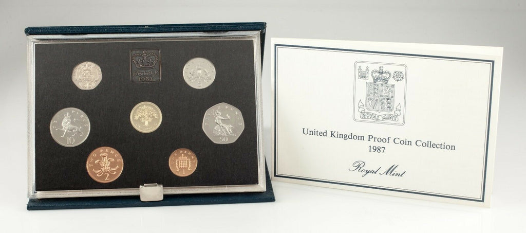 1986 Great Britain Proof Set Collection w/ Original COA and Case