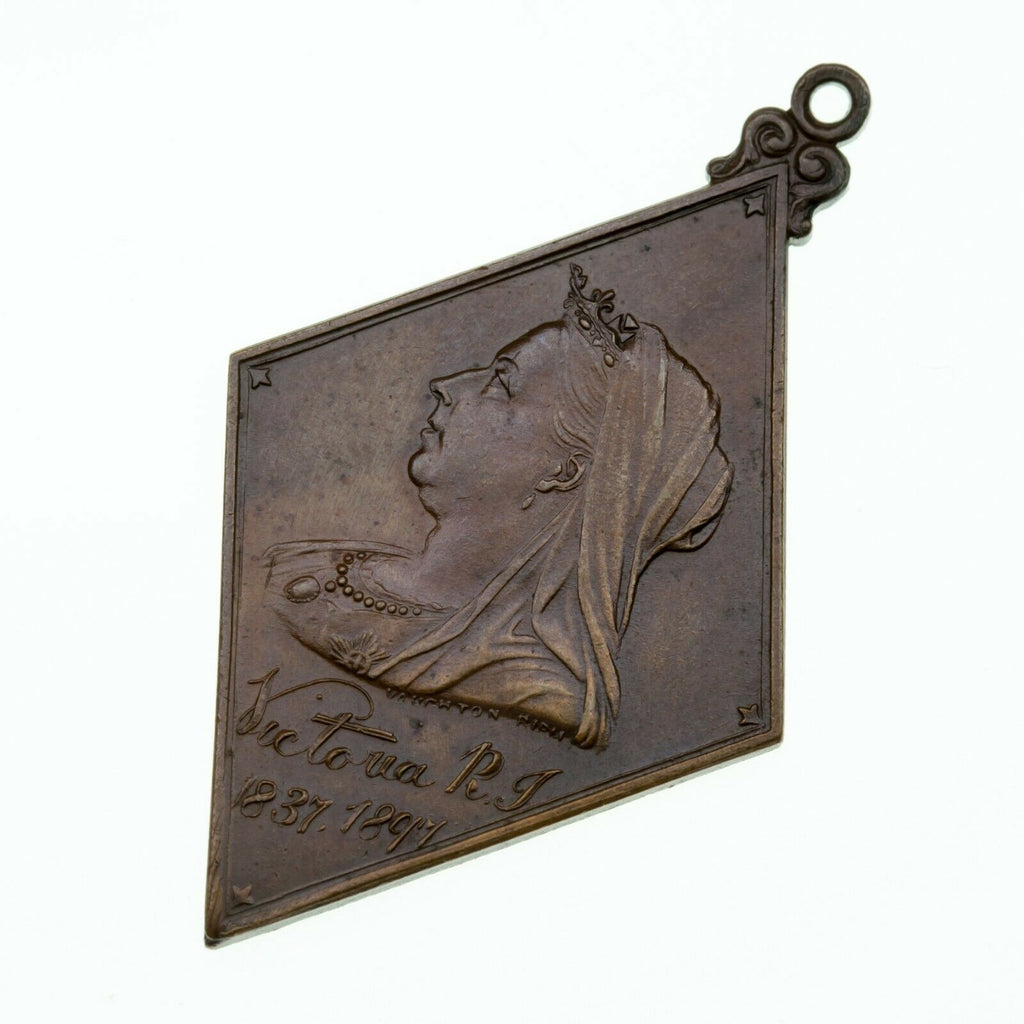 1897 Great Britain Queen Victoria Glasgow "Childrens Fete" Commemorative Pendant