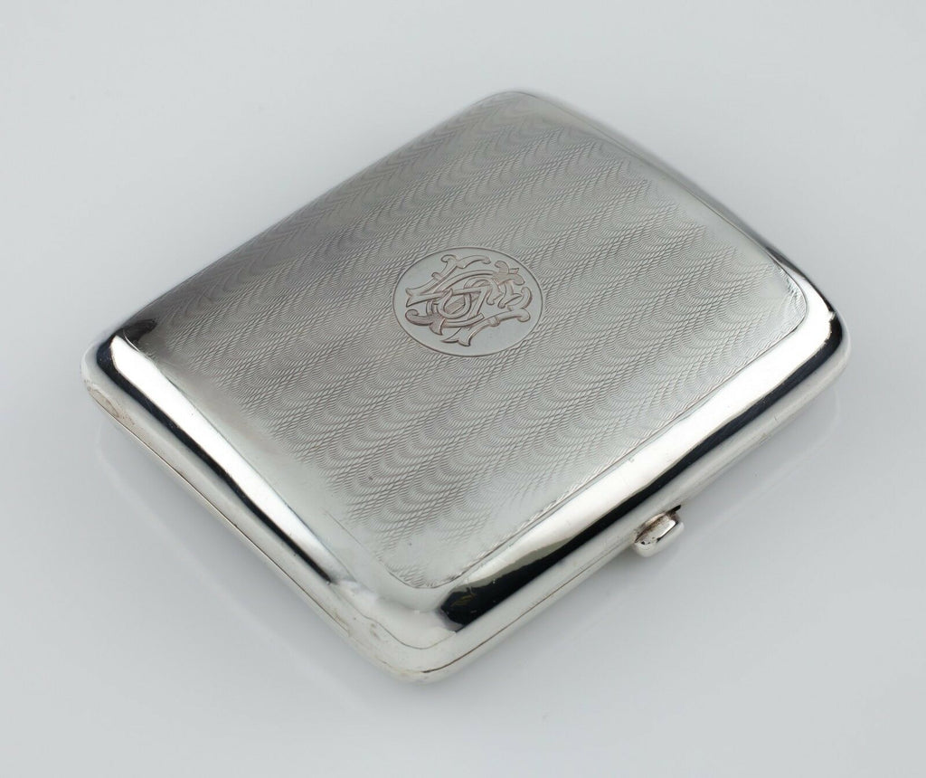 Sampson Mordan & Co. Sterling Silver Cigarette Case Monogrammed Nice Condition!