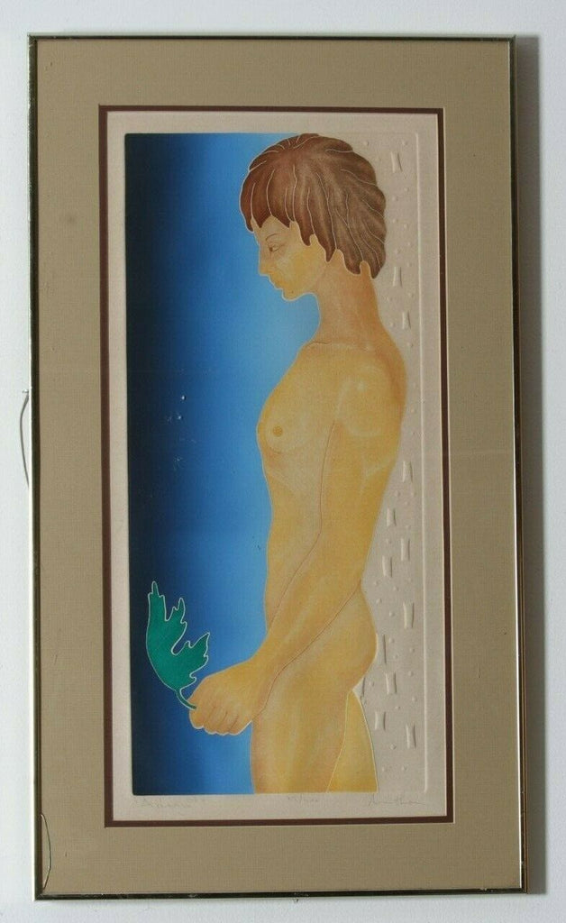 "Adam" Etching by Misha Moracha Framed Limited Edition of 300 Print