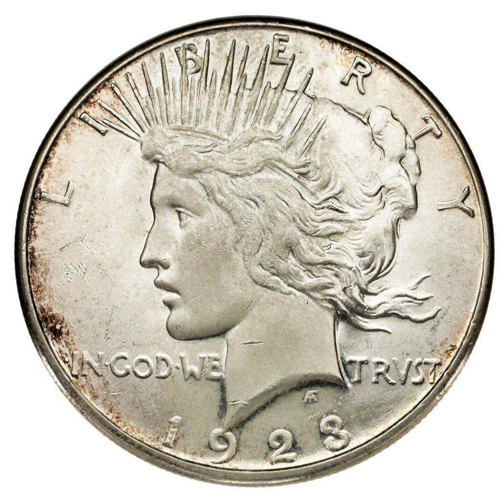 1923-S Silver Peace Dollar $1 (Choice BU Condition) Full Mint Luster!