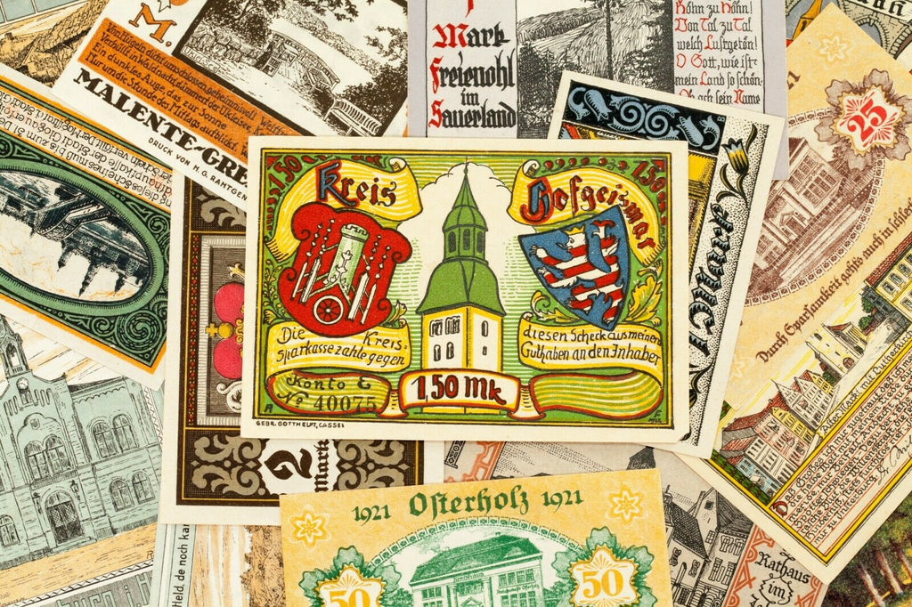 1920's Germany Notgeld (Emergency Money) 25pc - Ahrensbok, Paderborn, Weimar