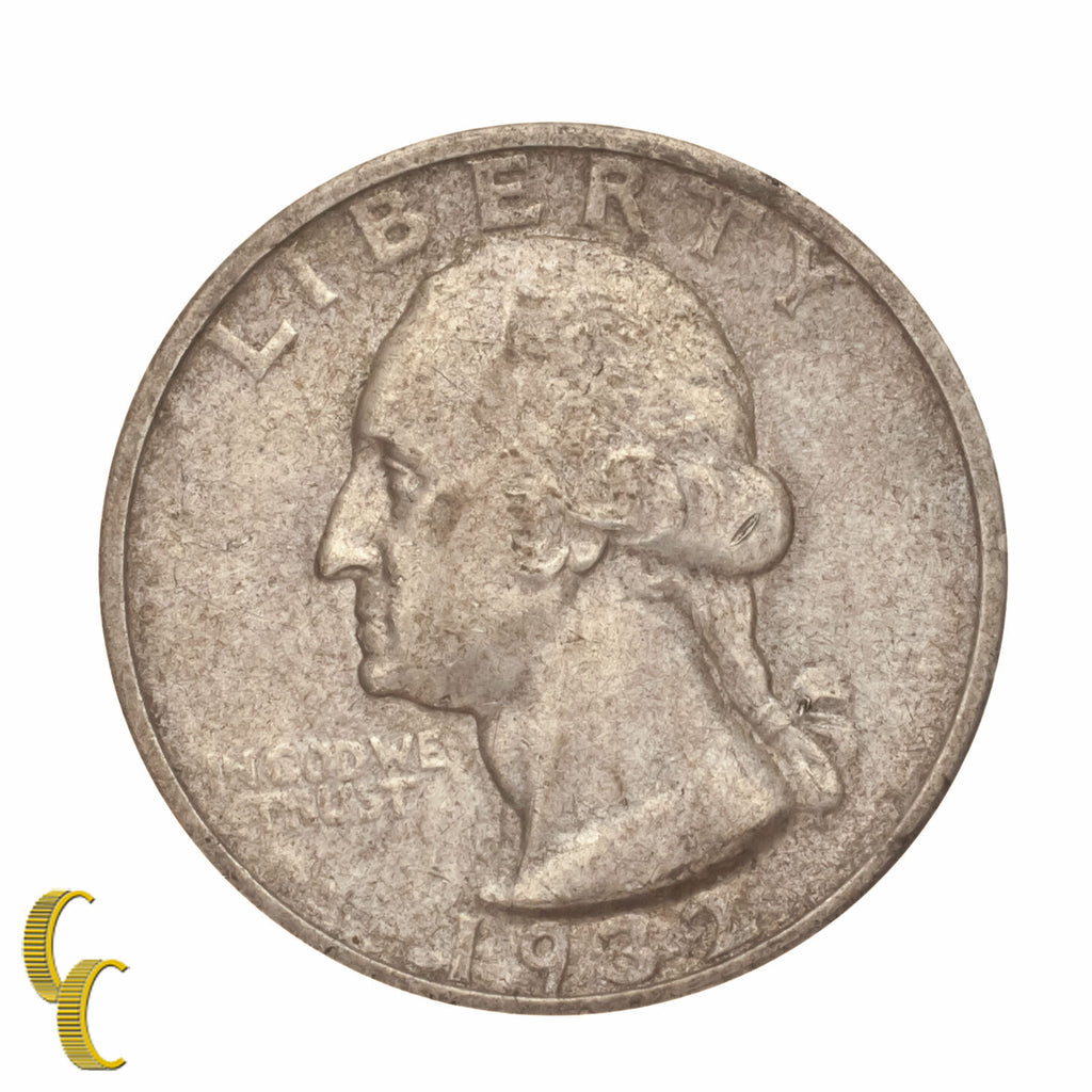 1932-S Silver Washington Quarter 25C (About Uncirculated, AU Condition)