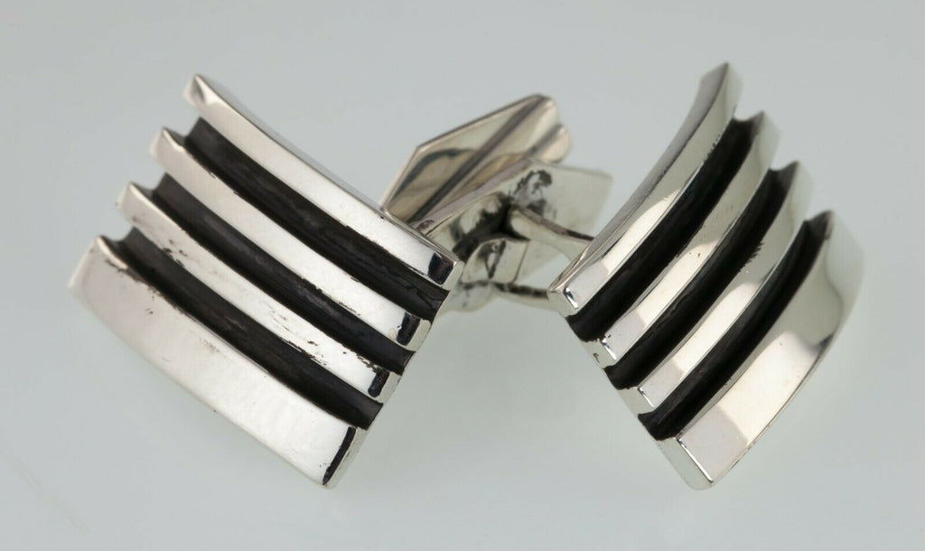 Pat Areias Sterling Silver Vintage Cufflinks Great Gift!