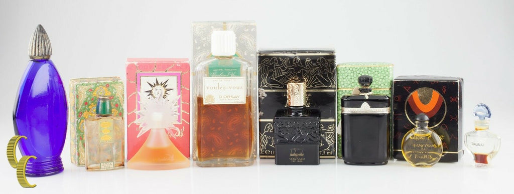 Lot of 8 Vintage Designer Perfumes and Empty Bottles, Great Collection!
