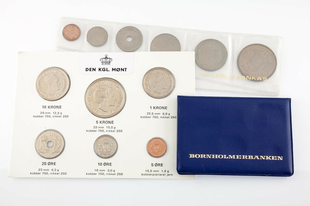 Lot of 3 1986 Denmark Mint Sets (1 Original, 2 Collectors)