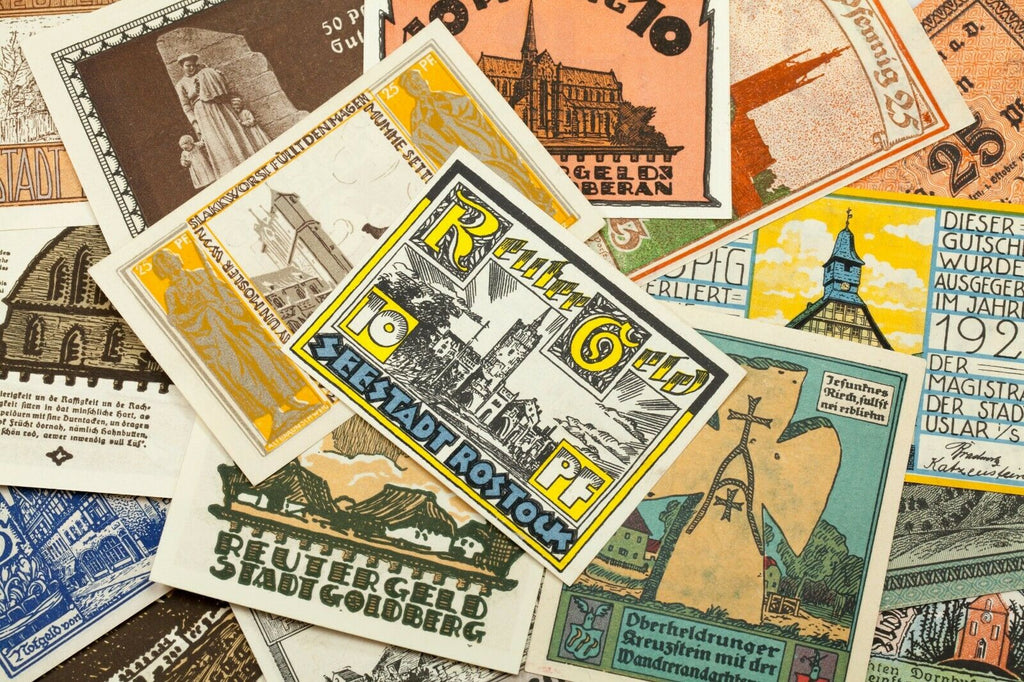 1920-1922 Germany Notgeld (Emergency Money) 25pc - Cities & Buildings