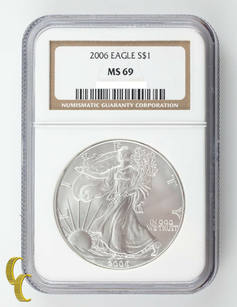 2006 Silver 1 oz American Eagle $1 NGC Graded MS69