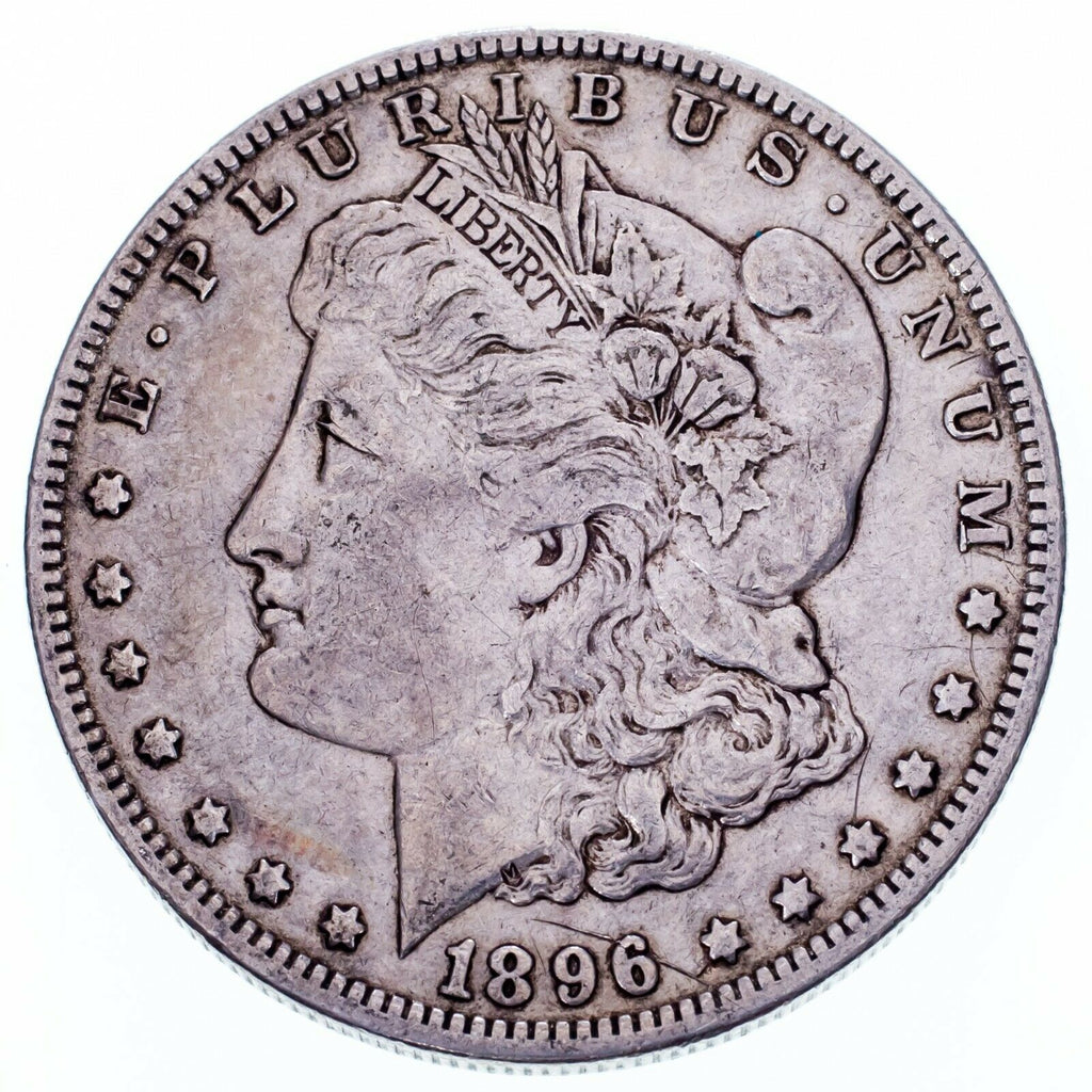 1896-O $1 Silver Morgan Dollar in XF Condition, Natural Color