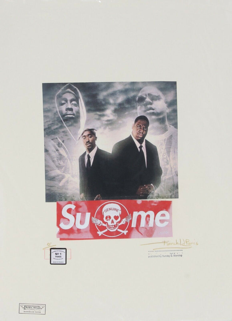 Tupac Shakur and Biggie Smalls Supreme Print by Fairchild Paris LE