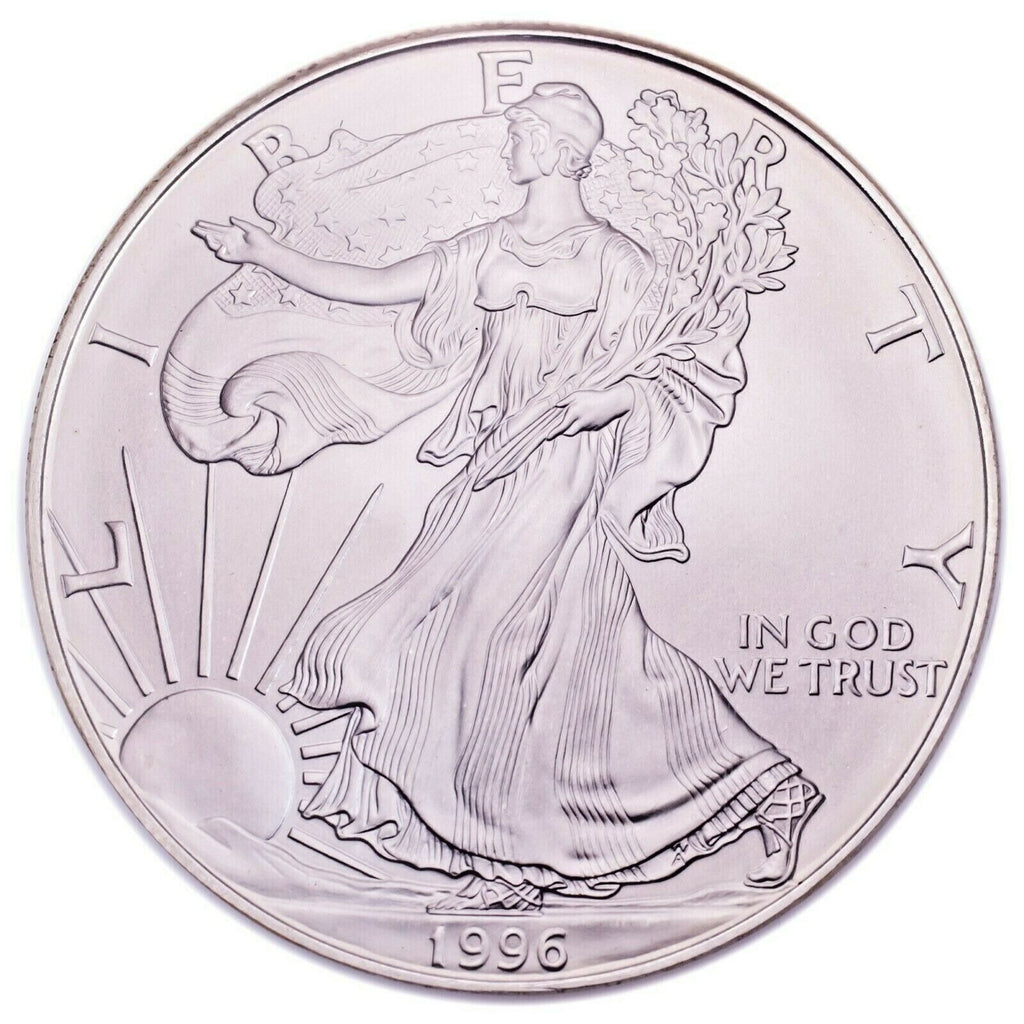 1996 $1 Silver American Eagle Graded by NGC as MS-69