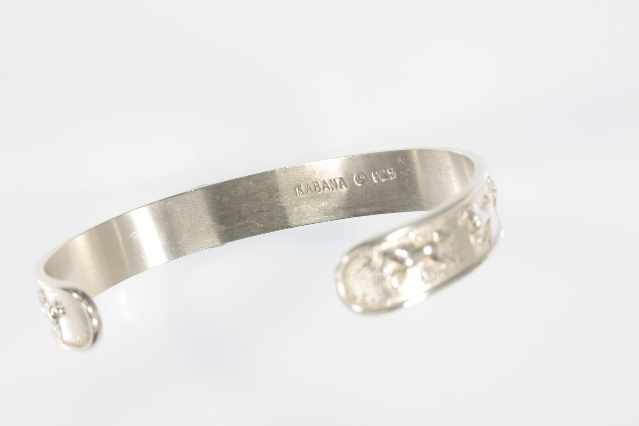 Kabana Galloping Horses Sterling Silver Cuff Bracelet Gorgeous DMND Limited