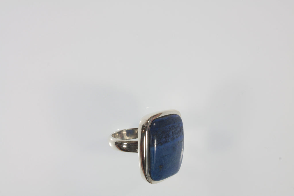 Beautiful Sterling Silver Lapis Lazuli Ring Sz 8.50