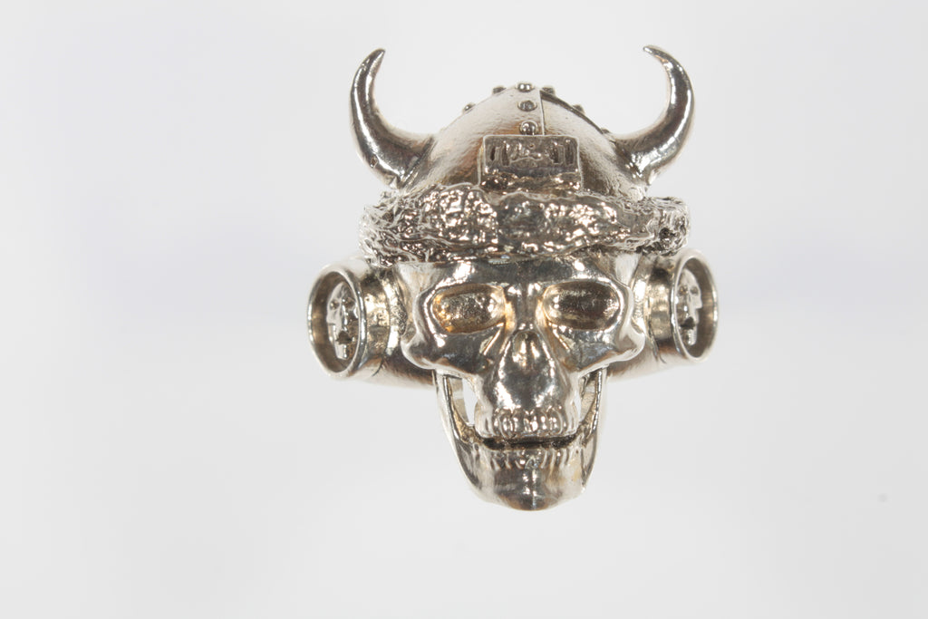 Men's Viking Skull Forbidden Ring Size 12.50 Great Detail!