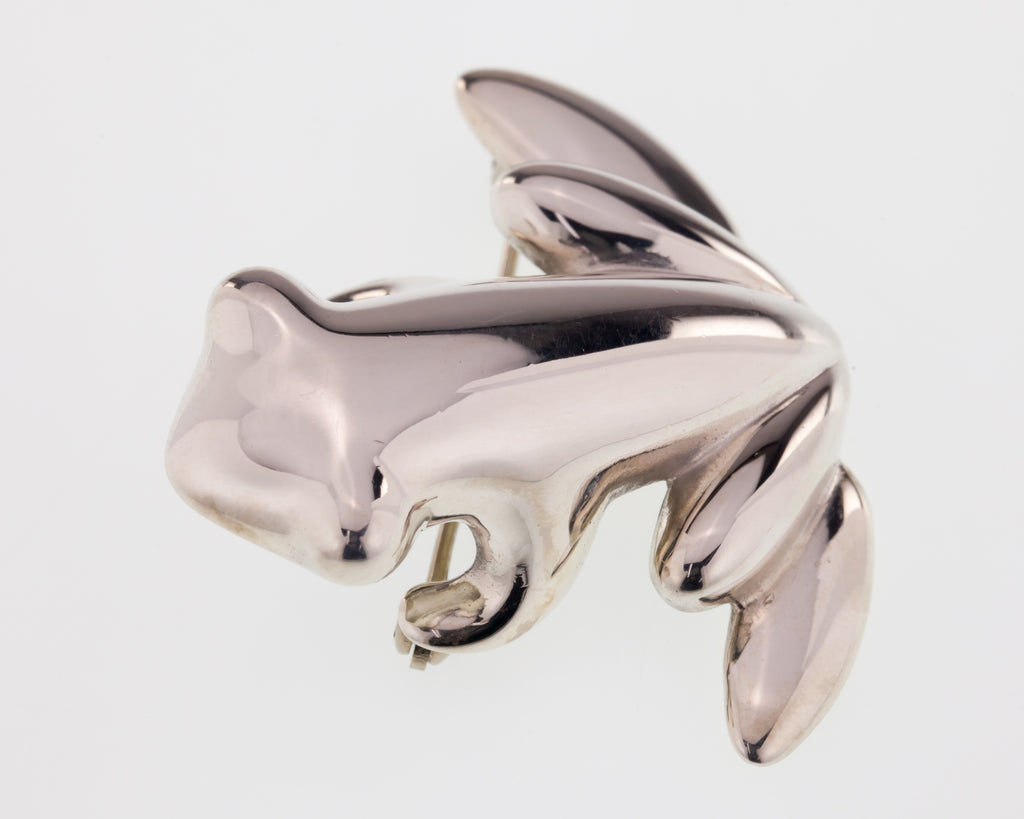 James Avery Large Frog Brooch Sterling Silver 12.6grams