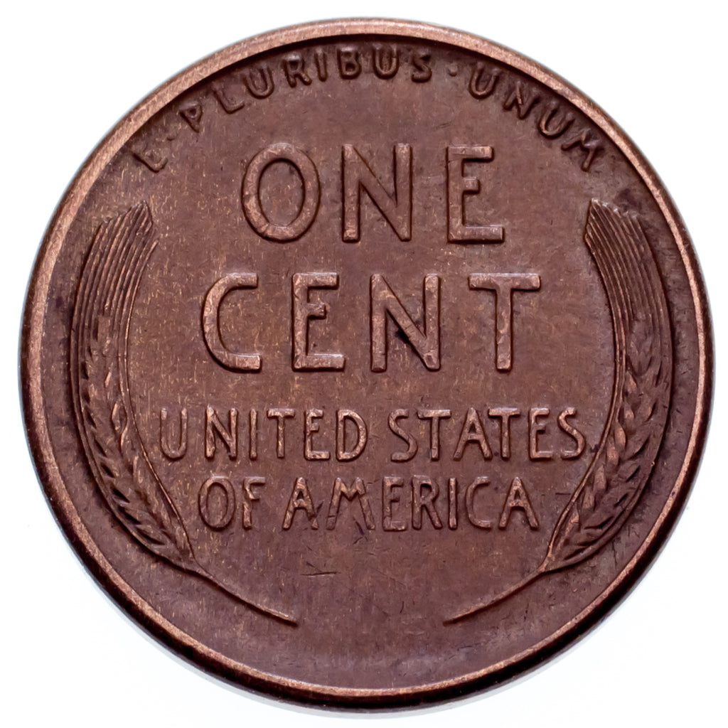 1920-S 1C Lincoln Cent AU Condition, Brown Color, Traces of Original Red