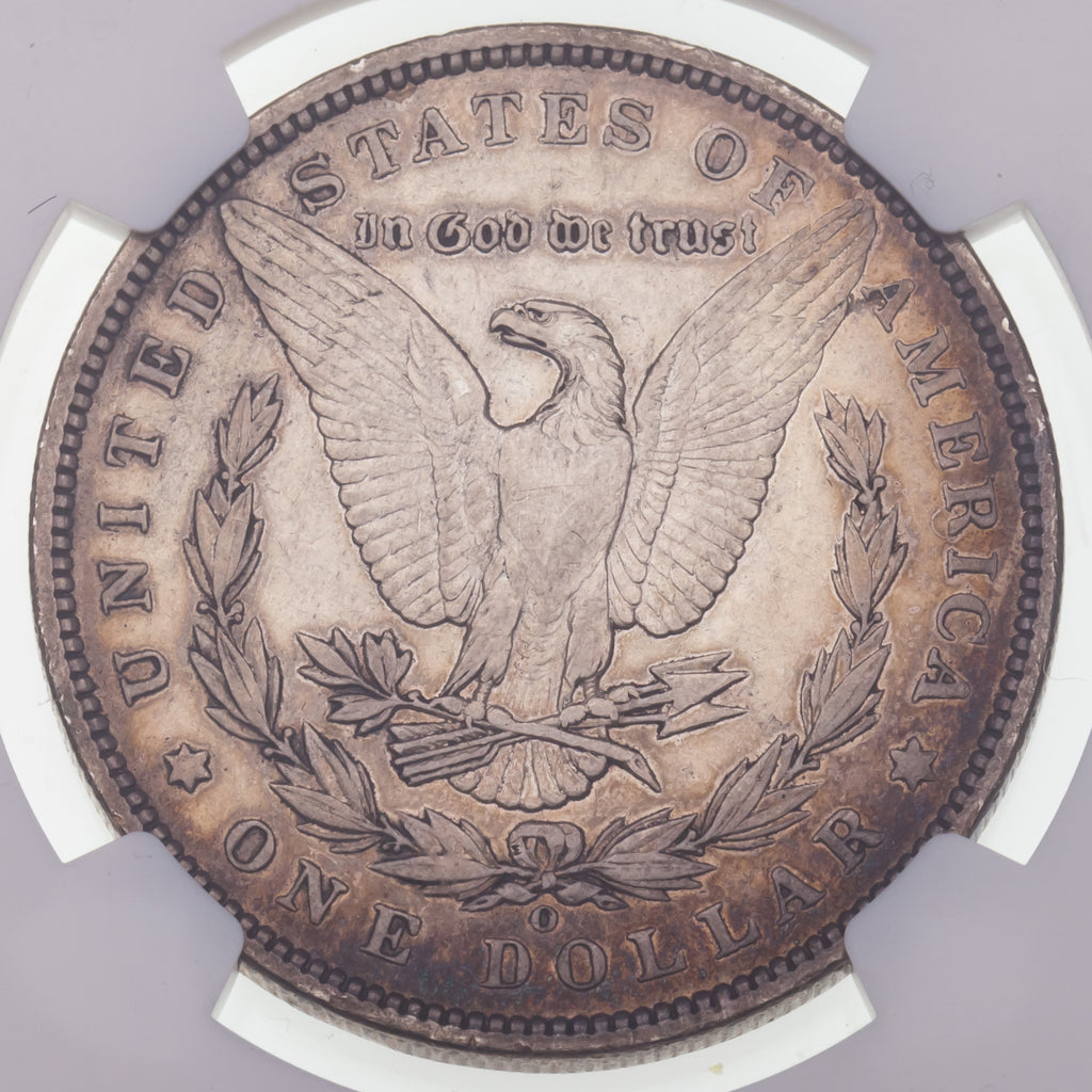 1897-O $1 Silver Morgan Dollar Graded by NGC as XF Details (Cleaned) Cool Toning