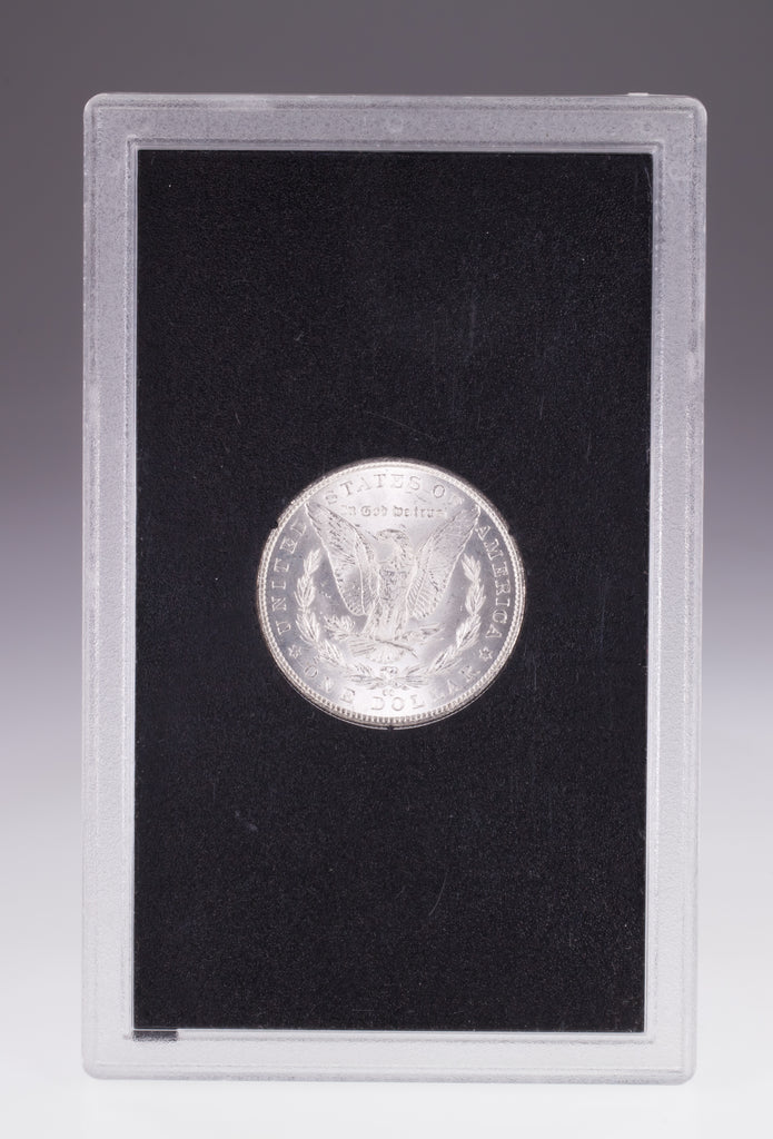 1883-CC $1 Uncirculated Silver Morgan Dollar in GSA Holder