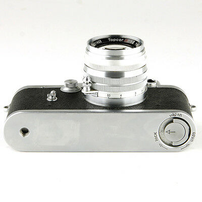 1950's Leotax F with Topcor-S 50mm 1:2 f=5cm 35mm Rangefinder Film Camera