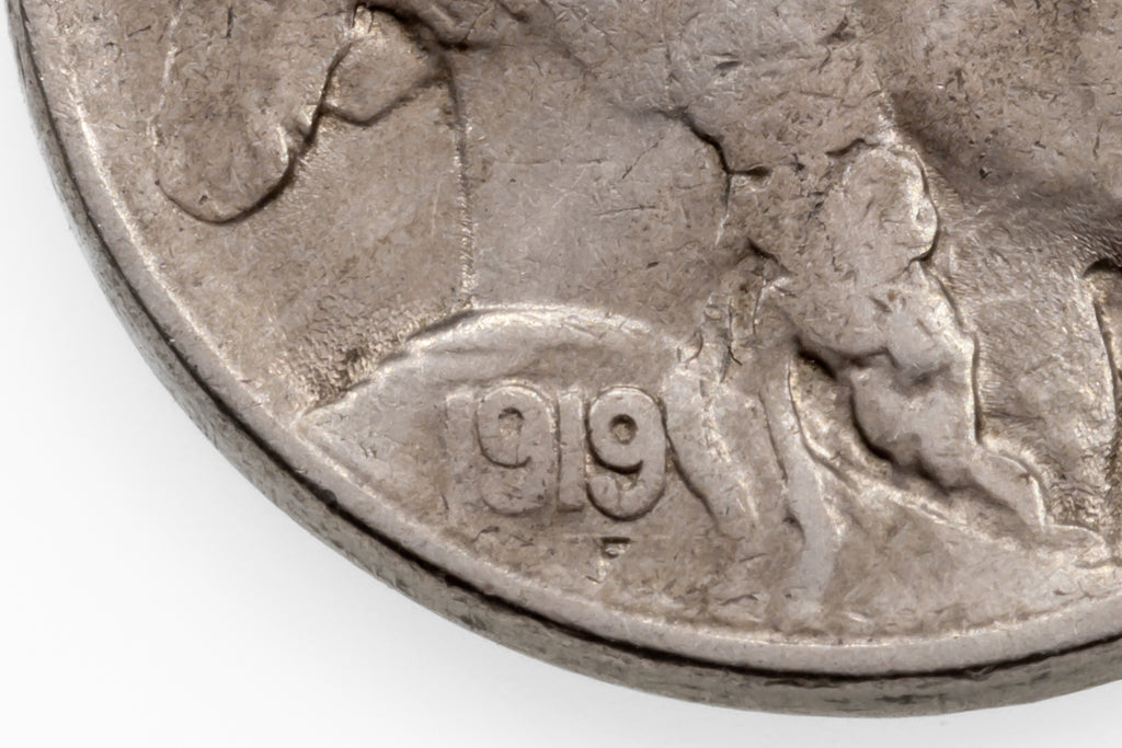 1919-S 5C Buffalo Nickel in Very Fine VF Condition, Just Misses XF, Well Struck
