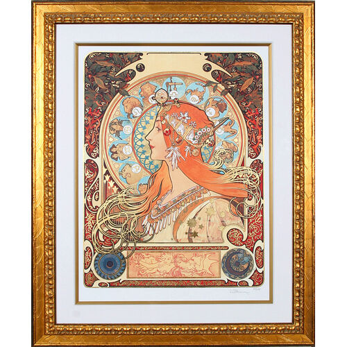 "ZODIAK" by ALPHONSE MUCHA, Print Signed and Numbered